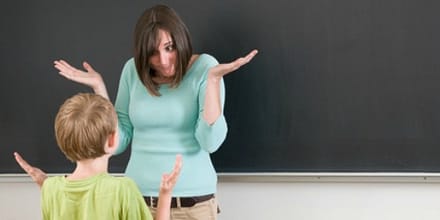 teacher questions student on subject he is confused on